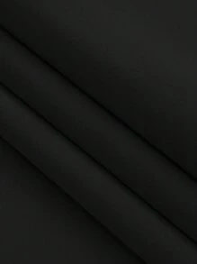 2pcs Black Blackout Curtains With Grommets, Light Blocking Window Curtains For Bedroom - Schwarz - View 7