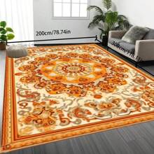 Crystal Velvet 700g/Sqm Dotted Bottom 5mm Thick Area Rug, Bohemian Style Solid Color Carpet, Soft Anti-Slip Washable Rug, Suitable For Indoor & Outdoor, Living Room, Bedroom, Kitchen, Office, Home Decor Back To School