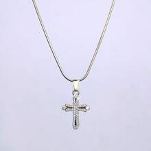 1-2pcs Cross/Star/Gold Stainless Steel Necklace, Personalized Design High-End Accessory, Suitable For Daily Wear, Music Festivals, Holidays And Gifts
