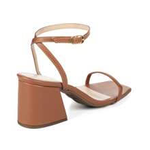 Jjojo Ofélia Women's Sandal With 7 Cm Medium Thick Heel - Camel - View 3