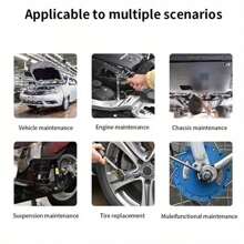 1 Set/12pcs Socket Wrench Tool Kit, Multifunctional Ratchet Quick Repair Auto Wrench Set, Ratchet Quick Wrench Socket Combination, Professional-Grade Chrome Steel Socket Wrench Set - Multicolor - View 9