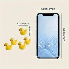 10/30 sztuk Mini Cute Żywica Żółta Kaczka Dekoracja Ozdoba, Mikro Krajobraz