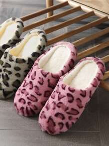 Nowość! Dopasowane do pary japońskie kapcie z nadrukiem w panterkę, miękkie, ciche, bawełniane, idealne do drewnianych podłóg i ogrzewania podłogowego, bardzo ciepłe, niezbędne w domu