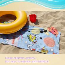 1pc Helicopter Printed Beach Towel, Customized Name, Super Soft Microfiber, Multipurpose Towel, Machine Washable, Highly Absorbent, Great For Travel, Camping, Beach, Swimming Pool, Perfect Gift Summer,Holiday