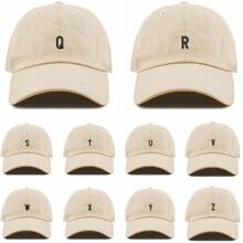 26 English Letters A-Z Baseball Cap Men Women Unisex Baseball Cap Adjustable Hat