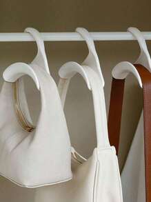 1/3/5pcs Bag Hook Hanger, Purse Hanger Hook Bag Rack Holder, Handbag Tote Hanger Organizer Storage, Wardrobe Hook Organizer, Closet Rod Hanger, Storage Organizer For Backpacks,Suitable For Bags, Caps, Scarfs And Other Accessories, Arch-Shaped Bracket, For Storing And Organizing Purses, Backpacks, Satchels, Crossovers Handbags Tote, Home Decor, Room Decor, Bedroom Wardrobe Decor. - Multicolor - View 3