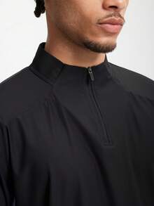 INFLATION Men 2025 Spring/Summer New Windproof Cycling T-Shirt, Lightweight Moisture-Wicking Long Sleeve Mock Neck Sports Outdoor, Fall