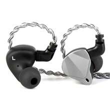 Keephifi AGA ONE Audiophile In Ear Monitor, 10MM Dual Cavity Dual Magnetic DD In Ear Headphones Wired Earbuds, Stereo IEM Earbuds CNC Sand Blasting Cover With 2Pin-C Cable For Singers - 黑色 - 查看 8