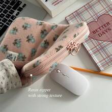 1PC Korean New Plush Cute Flower IPad Tablet Bag With Ins Style 11/13 Inch Laptop Storage Protection - Multicolor - View 6