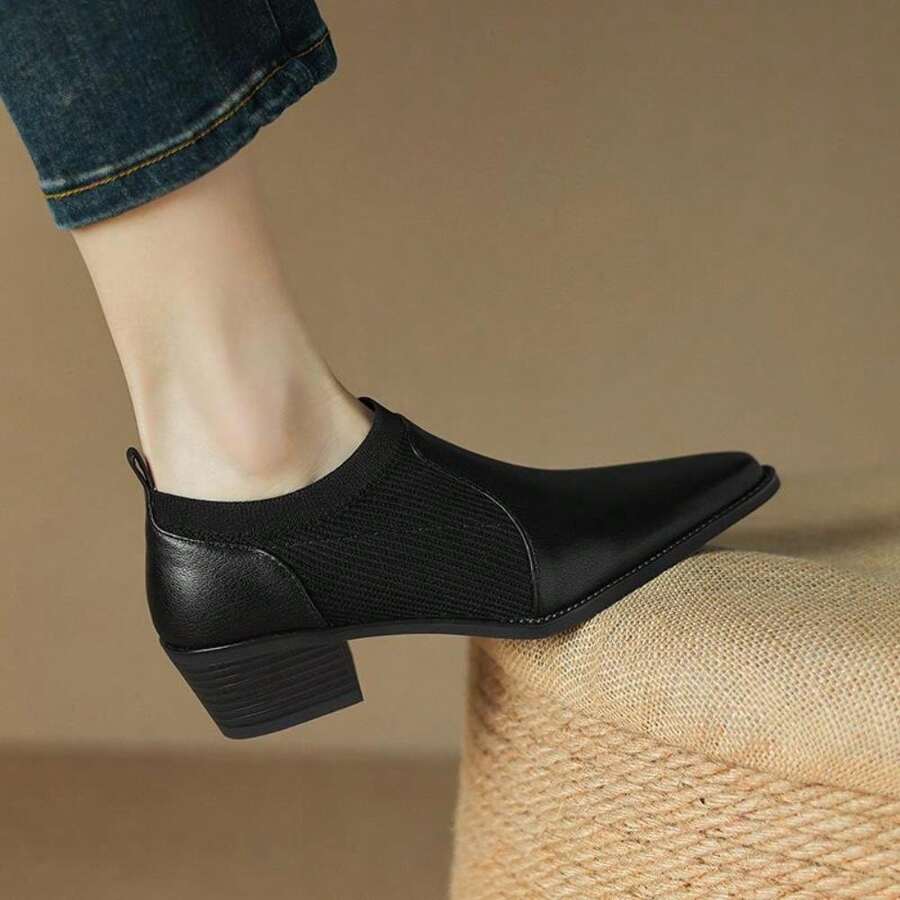 Yuwentai Zapatos De Tacón Alto De Gamuza Con Punta