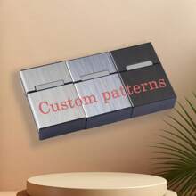 Customized Metal Cigarette Case, Personalized Name, Gift For Lover, Family And Friends, Brushed Craft - Multicolor - View 4