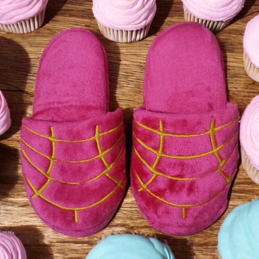 Lymalimoon Pantuflas De Pan Pantuconchas Conchunflas Rosa Cafe Y Blanco - Magenta - Ver 1