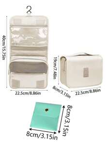 1pc Travel Toiletry Bag Makeup Storage Bag Hanging Make Up Bag For Shower Room Accessories Portable Cosmetic Storage Bag Waterproof Makeup Bag For Bathroom Makeup Organizer Makeup Storage Makeup Holder Cosmetic Bag Cosmetic Storage Organizer Cosmetics Bags Cosmetic Organizer Travel Essential School Supplies School Stuff