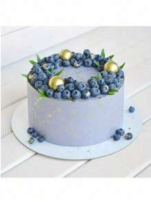 1/5pcs White Round Cake Board Corrugated Cardboard Cake Base For Bakery Baking Cake DIY Dessert Wedding Celebration Birthday Banquet Snack Board Cupcake Display Food Tray Theme Party Cake Decoration Supplies