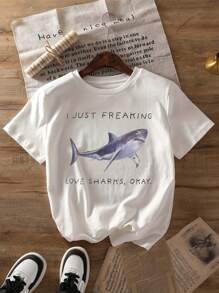 Summer Casual Women's Round Neck T-Shirt, Slim Fit Short Sleeved T-Shirt
