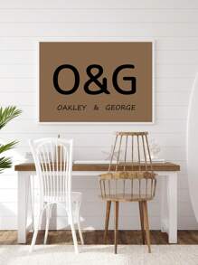 1pc Frameless Siblings Custom Name Print Placard, Personalized Print Playbill, Shared Room Decor, Kids Room, Playroom Decor, Quote Play Wall Art Gifts Birthday Graduation