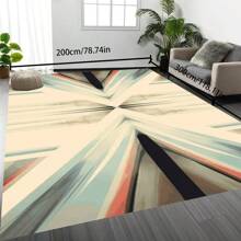 Bohemian Style Solid-Color Area Rug, 700g/Sq.M Crystal Velvet Backing, 5mm Thickness, Soft Anti-Slip Washable Carpet For Living Room, Bedroom, Kitchen, Office, Indoor & Outdoor Use