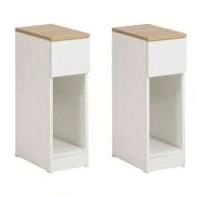 SoBuy 床頭櫃 FBT111-WNx2 - 白色 - 查看 2