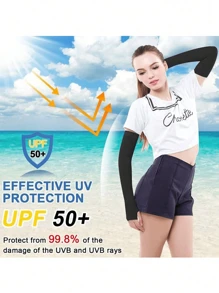 3件套透气无缝速干袖套，适合户外骑行，大码