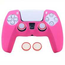 Glow In The Dark Controller Skin Cover For Playstation 5 Controller, RALAN 1 Controller Protector Case+2 Customised Thumb Grips Caps - Multicolor - View 13
