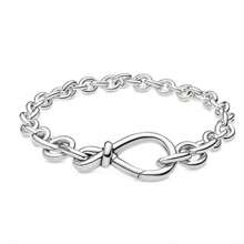 New Design Figure-Eight Flower Symbol Snake Bone Bracelet, Suitable For 925 Sterling Silver DIY Bangle, Fashionable Jewelry For Women, Birthday And Wedding - Silver - View 1