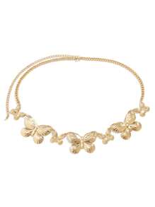 Retro Punk Butterfly Waist Chain Women's Fashion Creative Bikini Exaggerated Stripes Simple Waist Accessories