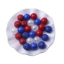 20pcs 20mm Bulk Price Cheap Handmade Colorful Style Mix Set Acrylic Gumball Beads For Chunky Bubblegum Beadable Keychain Jewelry Bracelet Necklace DIY Making - Multicolor - View 26