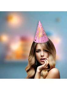6/10pcs Party Photo Prop Caps, Birthday Party Hats, Party Supplies, Party Decoration, Fun Party, Happy Birthday