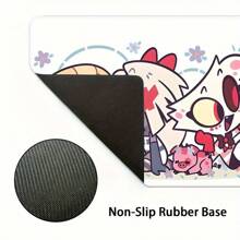 Almohadilla de ratón con personajes de anime lindos, alfombrilla de escritorio multi tamaño para teclado, alfombrilla de goma antideslizante para ratón de oficina, accesorios de escritorio, almohadilla de escritorio para teclado, regalo para amigos y familia - multicolor - Ver 7