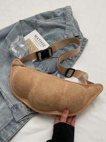 1 件女士大容量经典简约胸包手提包女式 PU 皮革单肩斜挎包手提包女孩时尚休闲风格包女士通勤手提包适合购物和通勤黑色绿色卡其色 - 彩色 - 查看 9