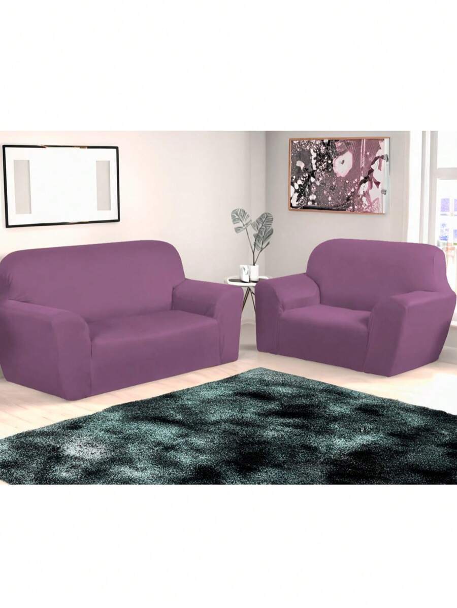 Jogo De Capa De Sofá Coladinha 3 e 2 Lugares em Malha Gel