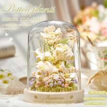 ABS 永生花系列积木，高难度拼图，500+ 片，缓解压力，培养耐心的积木玩具套装 - 彩色 - 查看 13