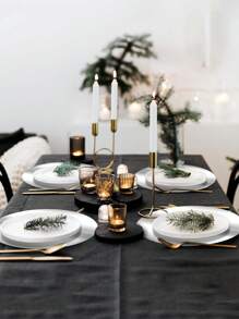 Gold Color Paper Placemats, 13-Inch Metallic Gold/Silver Disposable Placemat For Dining Table, Party, Wedding, Dinner