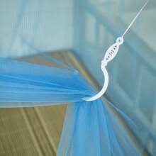 1 pezzo Zanzariera in maglia di poliestere, design retrò a lacci, senza installazione necessaria, lavabile in lavatrice senza telaio, zanzariera quadrata a porta singola, adatta per camera da letto domestica, dormitorio studentesco, campeggio all'aperto