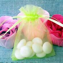 10/50/100pcs Gift Packaging Bags, Multi-Color Organza Candy Bags, Tableware, Size: 7*9CM, Various Holiday Party Packaging Supplies, Festival Home Decor