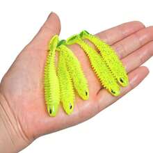 5pcs High Quality Silicone Soft Fishing Lures, Asymmetric T-Shaped Tail, Bionic Soft Tail, Fishing Bait, Artificial Lures - Multicolor - View 2