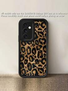Cheetah, Leopard Print 1pc Fashionable Leopard Print Creative 2D Pattern Classic Vintage Brown Leopard Aesthetic Suitable For Gifting To Friends, Family, Couples On Birthdays, Soft Matte Black Dust-Proof Waterproof Full Cover Phone Case Compatible With IPhone 16/15/14/13/12/11/Pro/ProMax/X/XR/XS/XS Max/7/8/Plus And Models