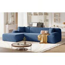U_Style Modern Large L-Shape Modular Sectional Sofa For Living Room Bedroom Salon 2 Piece Free Combination Simplified Style Old Sku:WY000356AAC