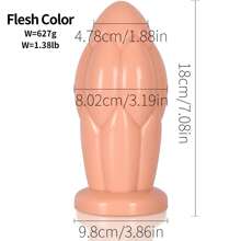 Tapón anal grueso y asimétrico, pene grande para hombres y mujeres, masaje en el patio trasero, imitación de pene real y falso, dispositivo de expansión anal, juguete sexual para adultos