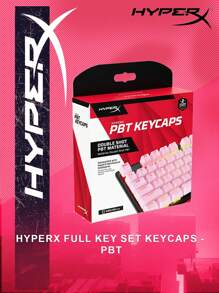 Set de teclas de goma HyperX Keycaps, un kit de accesorios de gaming con teclas de goma adecuadas para la mayoría de teclados mecánicos - Rosa - Ver 1