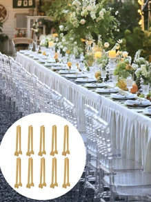 Stainless Steel Heart Shaped Square Candy Clips Candy Snack Clips Coffee Clips Cafe Kitchen Creative Ice Clips,Party Potluck Tableware,Wedding Tableware,Multifunctional Small Clips,Kitchen,Holiday - Multicolor - View 2