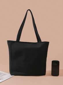 Embroidered Tote Bag, Shopping Bag, Travel Storage Shoulder Bag - Multicolor - View 5