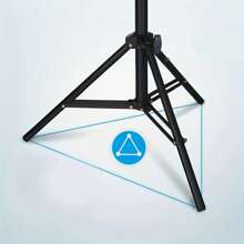 ZZPQVT 43/63/82-Inch Universal Projector Tripod, Extendable Aluminum Alloy Stand, Height Adjustable, 1/4" Metal Swivel Head, Suitable For LCD Projector, Camera And Smartphone - 68cm-210cm - View 5