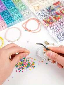 3mm Glass Seed Beads For Bracelets Making, Friendship Bracelet Making Kit For Girls, 24 Colors Bead Bracelet Kit, Beads For Jewelry Making Kit, DIY, Arts And Crafts Gifts