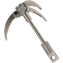 Grappling Hook Folding Claw Multifunctional Stainless Steel Hook For Outdoor Camping Hiking Tree Rock Mountain Climbing