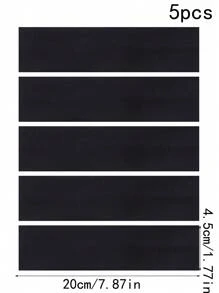 1条/3条/5条/8条装 男女通用 短发/长发 简约弹力发带，防滑吸汗带，适合瑜伽、跑步、健身运动，柔软面料，休闲舒适，涤纶材质，纯色，四季皆宜，可作头巾、发带、秋冬发箍、发饰，适合女士度假装扮、时尚头巾、女士围巾、夏季穿搭 - 黑色 - 查看 8