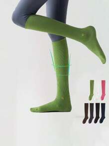 1 par de Calcetines de compresión de running para mujer, Calcetines deportivos de maratón para hombres y mujeres, Calcetines deportivos elásticos para hiking, running, yoga, Calcetines de compresión profesionales, Calcetines de saltar la cuerda para correr de mujer, Calcetines largos de verano para fitness, Calcetines antideslizantes para yoga