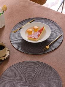 2 pièces/4 pièces/6 pièces Sets de table ronds anti-dérapants de 15 pouces en PP multi-couleurs, accessoires de cuisine, nappes, conviennent pour les restaurants et les fêtes, les repas, les festivals, les mariages, les soirées, les hôtels, les fermes, les rassemblements familiaux