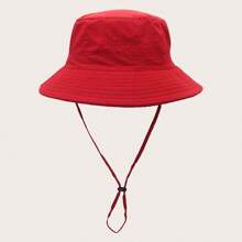 Outfly 1pc Outdoor Solid Color Quick-Drying Sun Hat, Suitable For Fishing - Multicolor - View 4