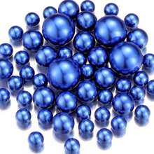 95pcs Artificial Floating Pearls Vase Filler, Shiny Pearl Beads For Wedding, Birthday, Anniversary, Christmas Centerpiece Decoration, Cobalt Blue, 20mm, 14mm, 8mm Gifts Graduation Home Decor Room Decor Flower Vase Glass Vase